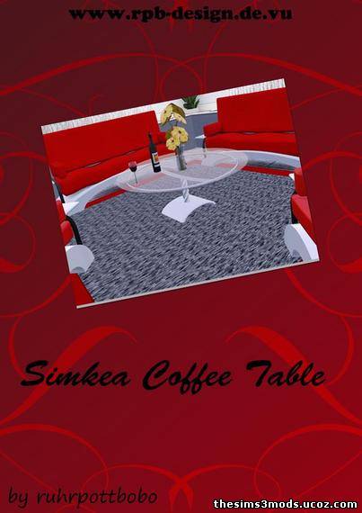 Стеклянный стол для Sims 3