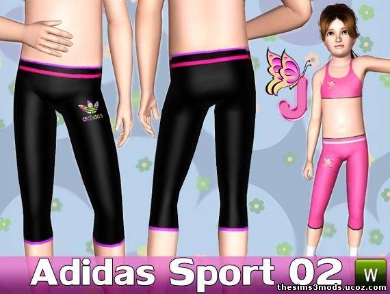 Спортивная одежда для девочек Sims 3