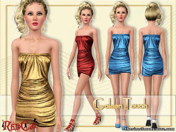 Платье блестящие для Sims 3