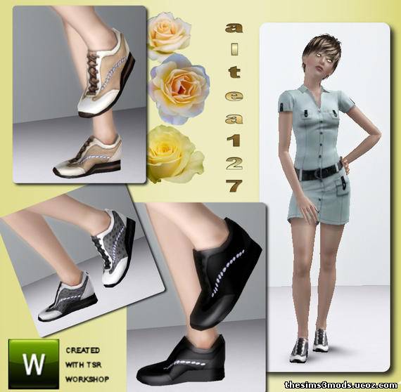 Женская спортивная обувь для Sims 3