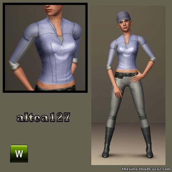 топ Maglia Jil для Sims 3