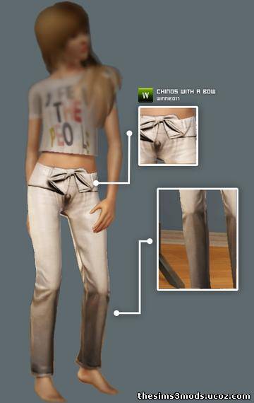 Женские брюки для Sims 3