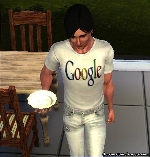 Футболка Google для Sims 3