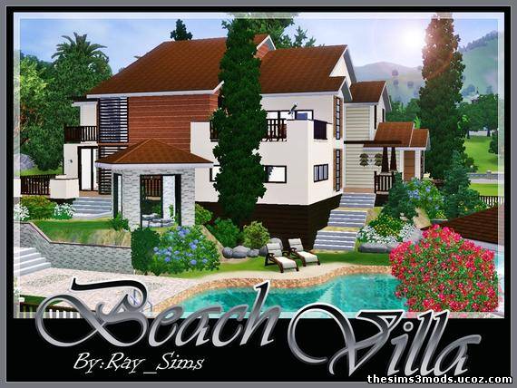 Sims 3 Дом Beach Villa от Ray_Sims