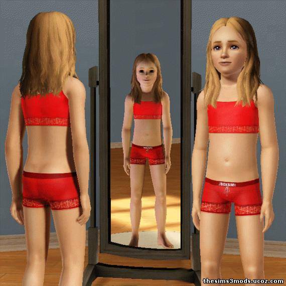 Купальник детский для Sims 3