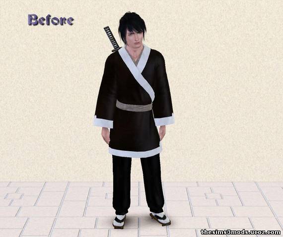Одежда самурая для Sims 3