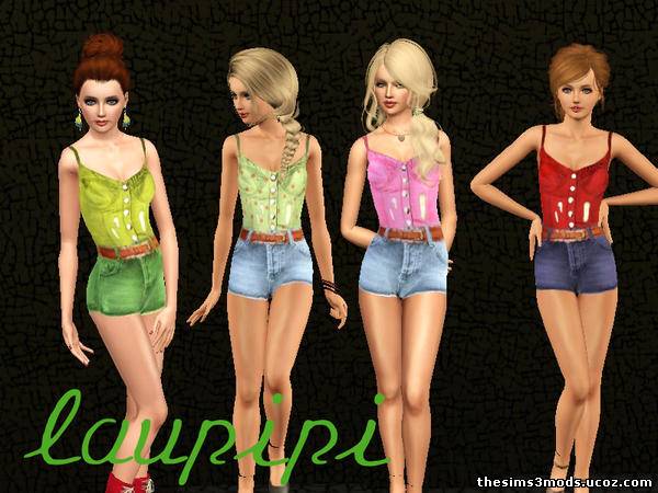 Sims 3 Одежда женская Denim от laupipi