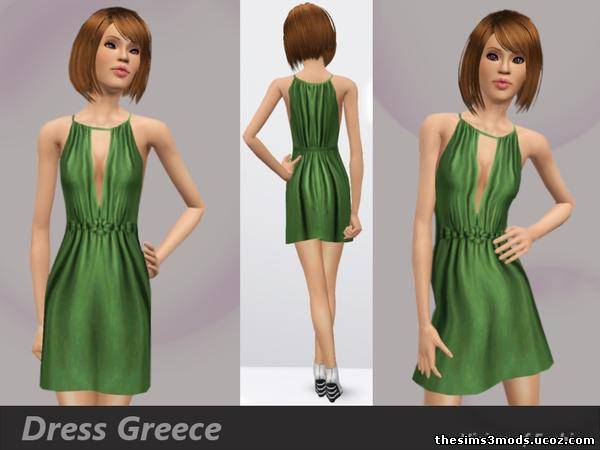 Sims 3 Одежда Платье Greece от Visiona
