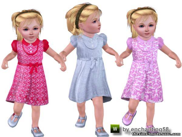 Sims 3 Детская одежда Платье no 16 от Enchanting58