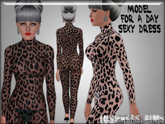 Model For A Day Sexy Dress by Lushness_Sims. Категория.Только качественные