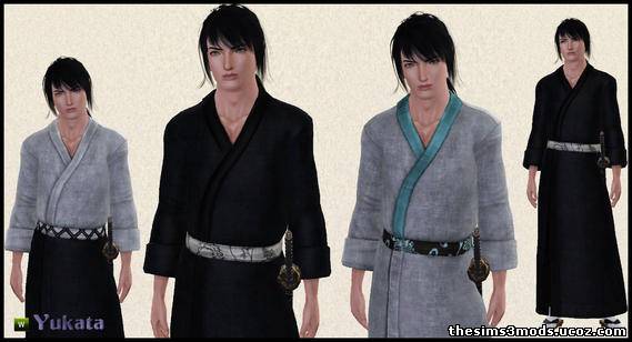 Мужское кимоно для Sims 3