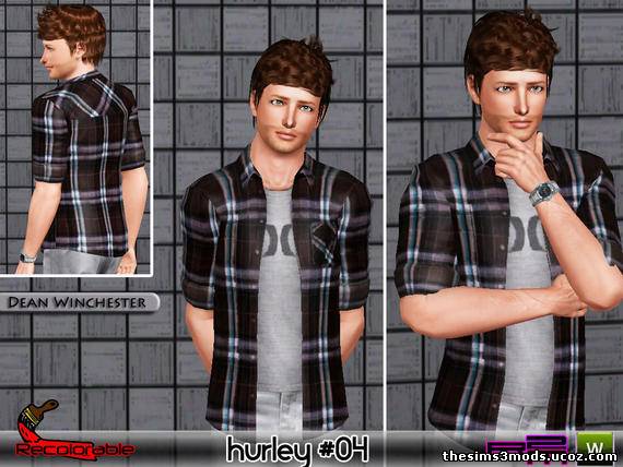 Рубашка мужская для Sims 3