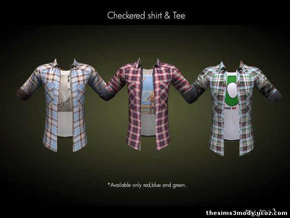 Рубашка мужская для Sims 3