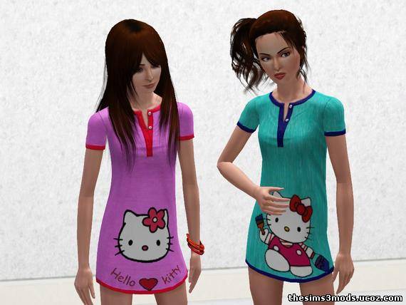 Платье Hello Kitty для Sims 3