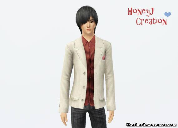 Мужской пиджак для Sims 3