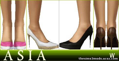 Обувь женская для Sims 3