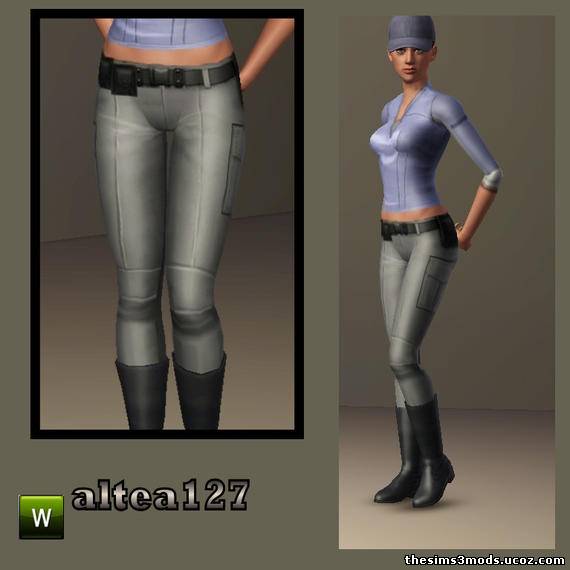 Одежда женская Pantaloni Jill для Sims 3