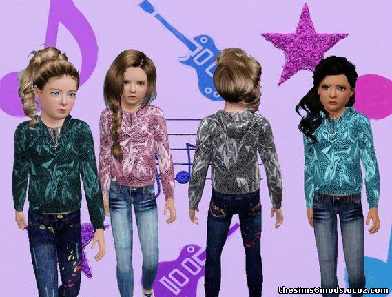 Sims 3 одежда для детей