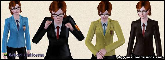 Женский пиджак для Sims 3