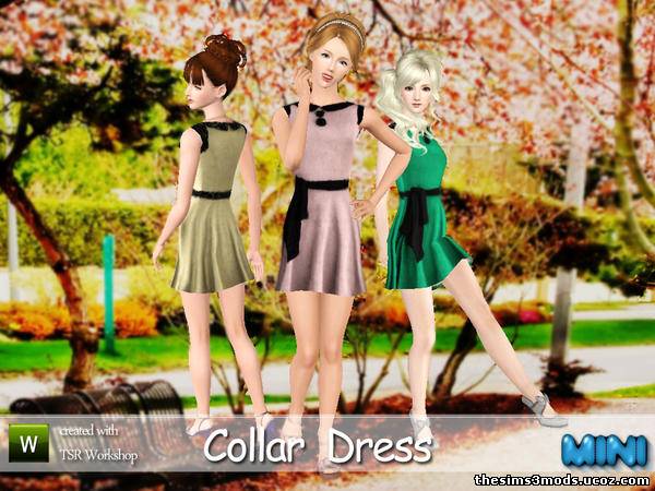 Sims 3 Одежда женская Collar от MiniSZ