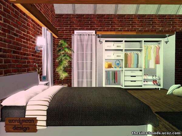 Sims 3 Мебель для спальни Ted от wondymoon