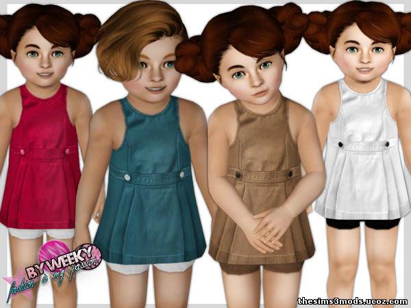 Sims 3 Одежда детская Uniform jumpers от Weeky